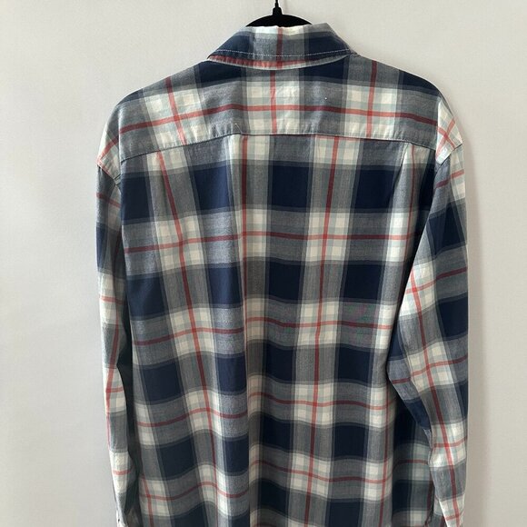 Red, White & Blue Merona XL Check Shirt  100% Cotton - Picture 2 of 11